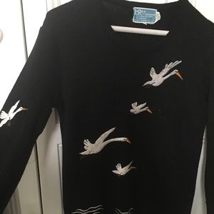Vintage embroidered sweater